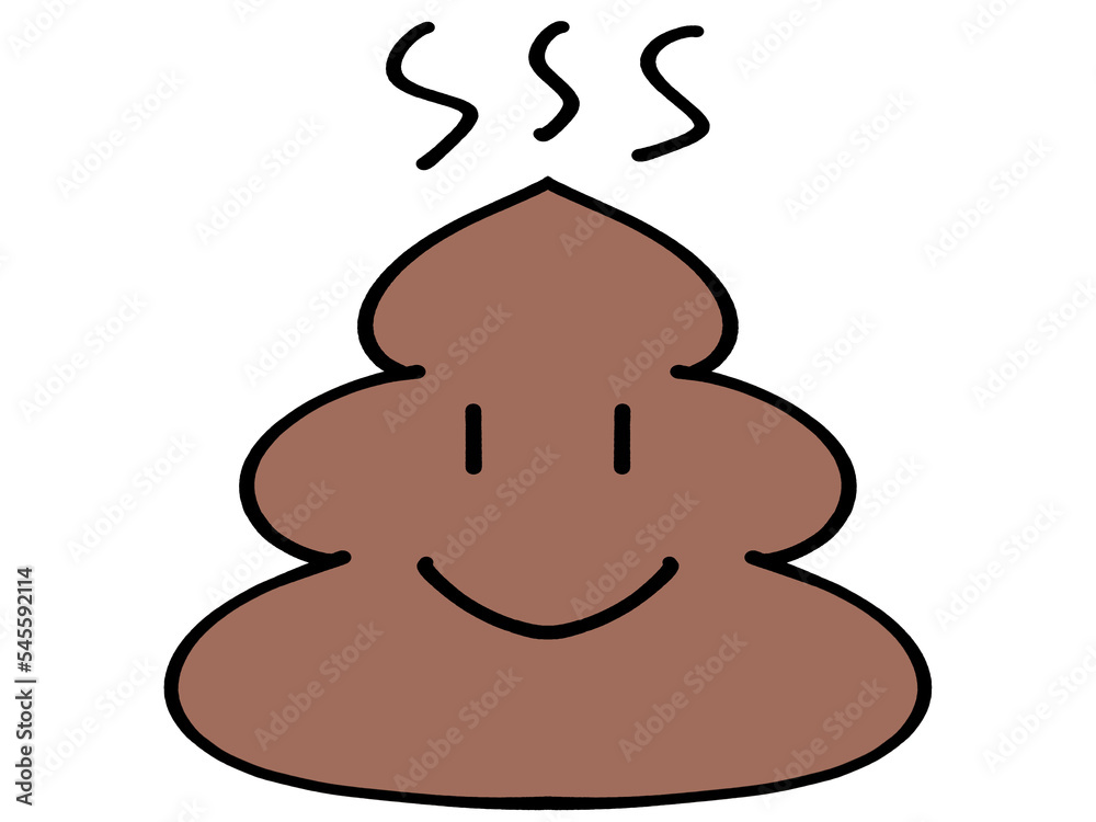 Obraz premium 顔つきうんちのイラスト素材
