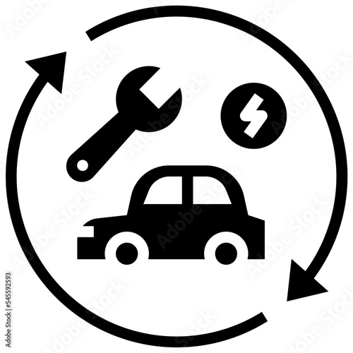 maintenance glyph style icon
