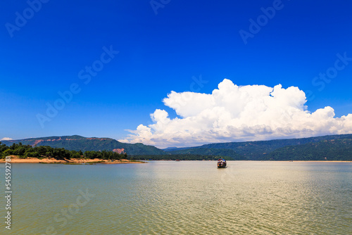 lake and mountains