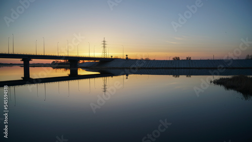 sunset at the pier © Vladimir