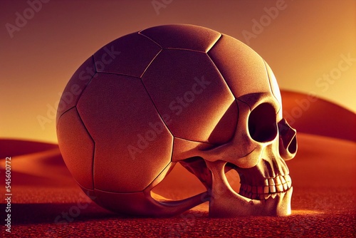 Midjourney abstract render of football world cup photo