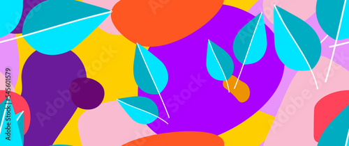 Bold Pattern Tropical Leaf Jungle Modern Motif