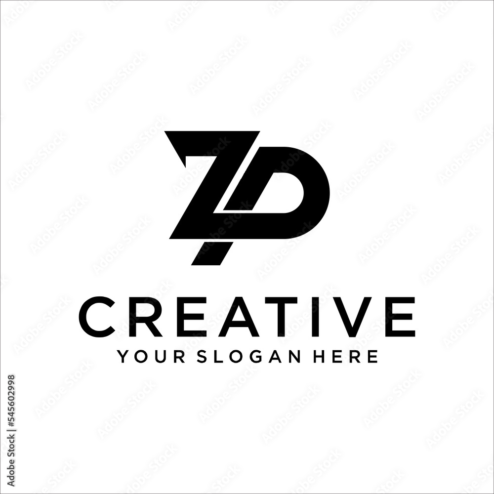 ZP Letter Logo Design Template Vector ZP Letter Logo Design Template Vector