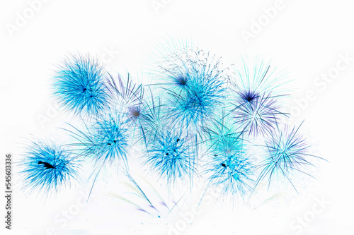 Illustration - Fireworks illustration white back