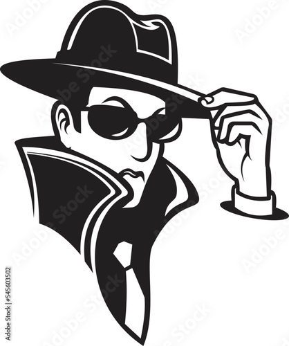 Detective man vector