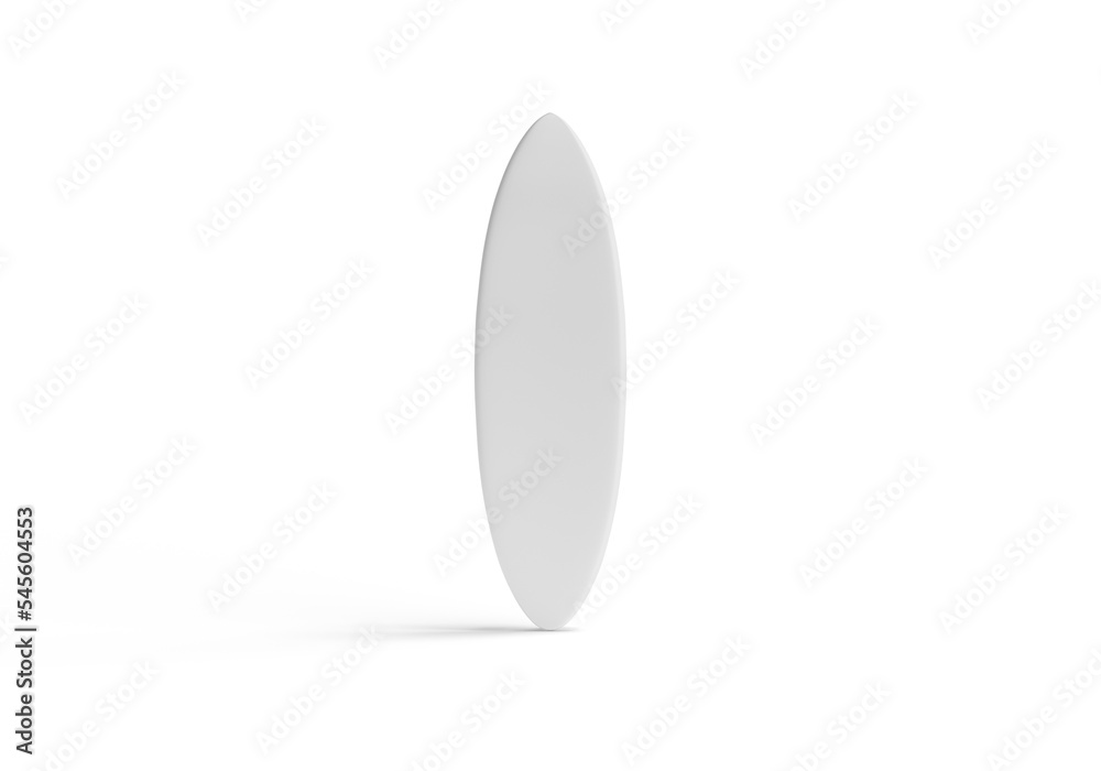 Set of realistic blank surfboard mockups on white background Set of realistic blank surfboard mockups on white background