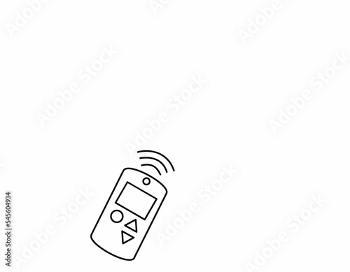 リモコン電波(線画)