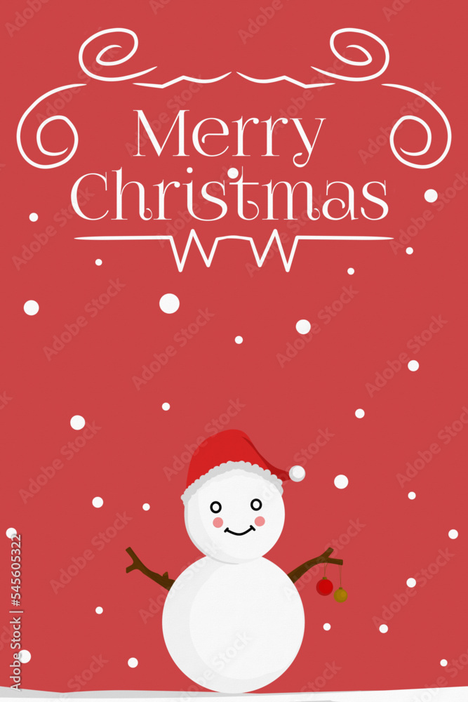 christmas greeting card with snowman christmas greeting card with snowman