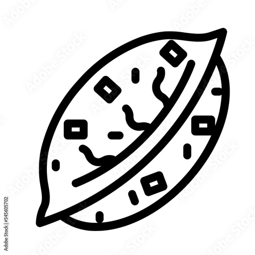 dumplings line icon