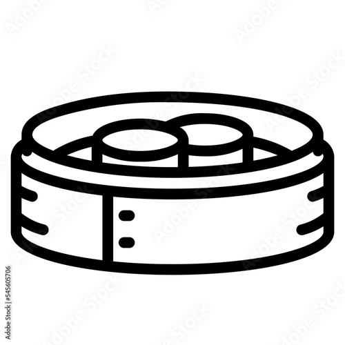 dumplings line icon