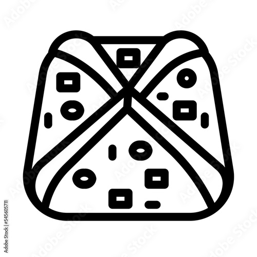 dumplings line icon