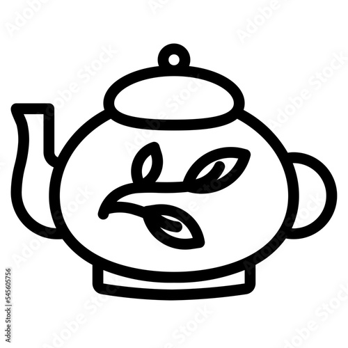 tea line icon