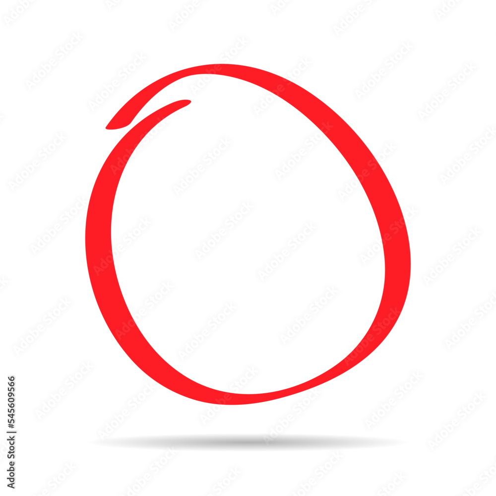 Hand draw circle scribble mark with shadow, doodle sketch blank frame, vector illustration element Hand draw circle scribble mark with shadow, doodle sketch blank frame, vector illustration element