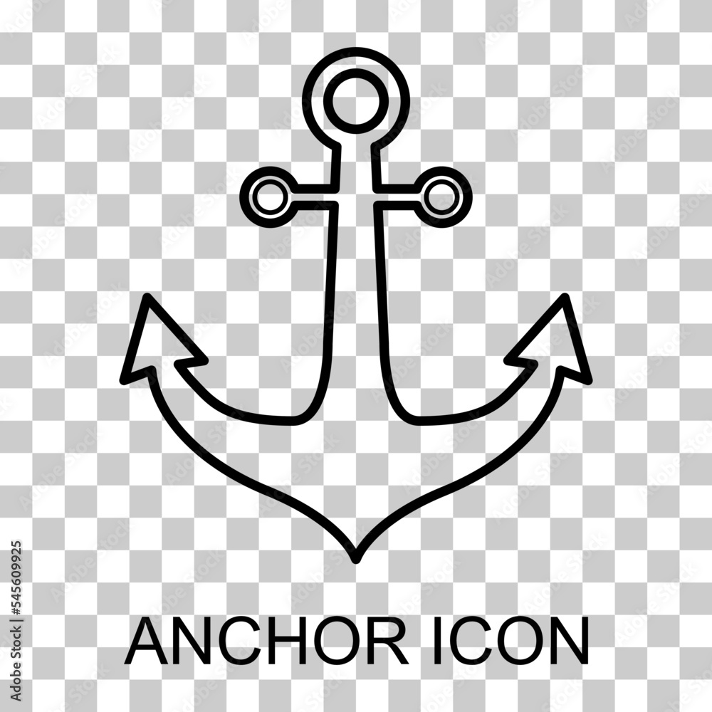 Anchor marine old icon, ship security object element, vector illustration design web element Anchor marine old icon, ship security object element, vector illustration design web element