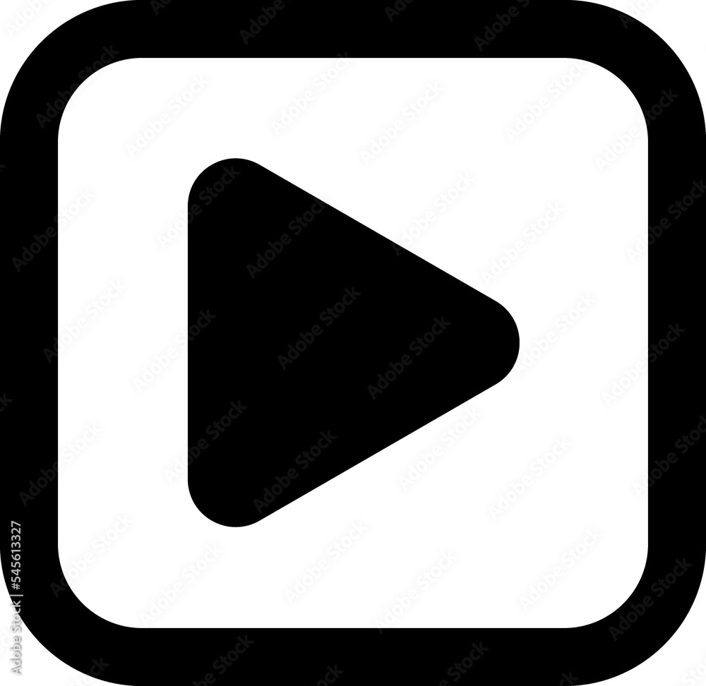 Play button line icon