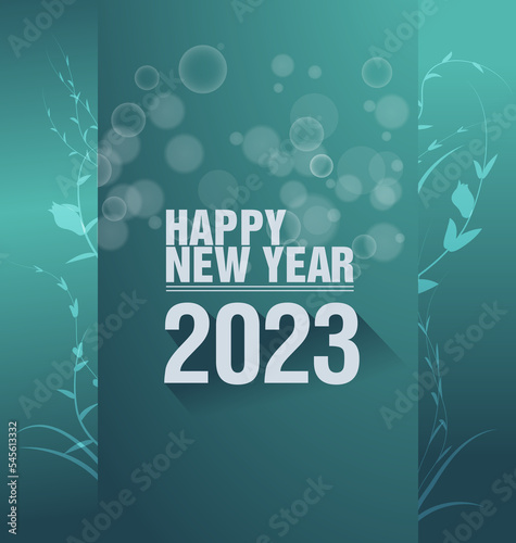 Happy new year 2023. luxury Christmas background design for greeting card, discount poster or sale banner