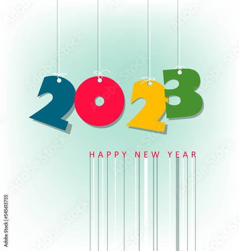 Happy new year 2023. luxury Christmas background design for greeting card, discount poster or sale banner