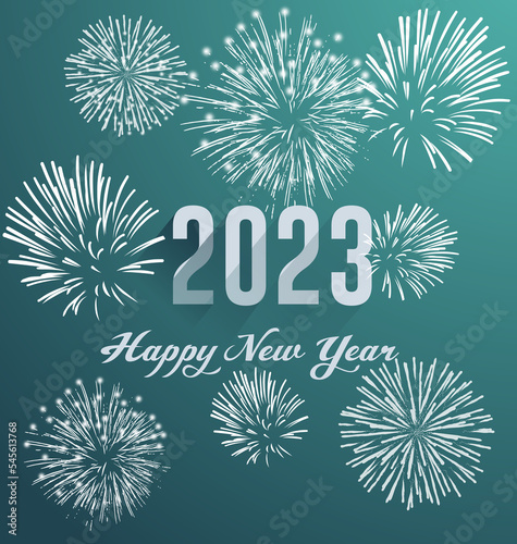 Happy new year 2023. luxury Christmas background design for greeting card, discount poster or sale banner