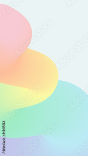colorful gradient fluid background © zunisa