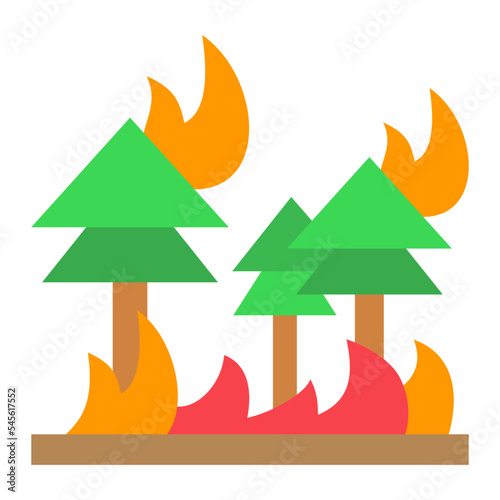 Wildfire Flat Icon