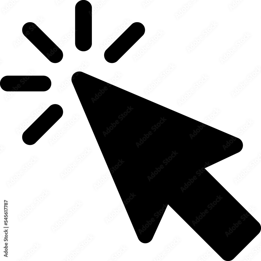 Cursor Click glyph Icon Cursor Click glyph Icon