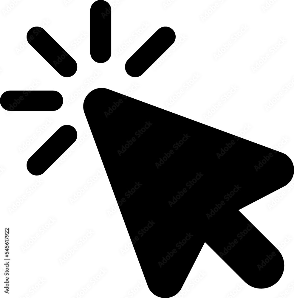 Cursor Click glyph Icon Cursor Click glyph Icon
