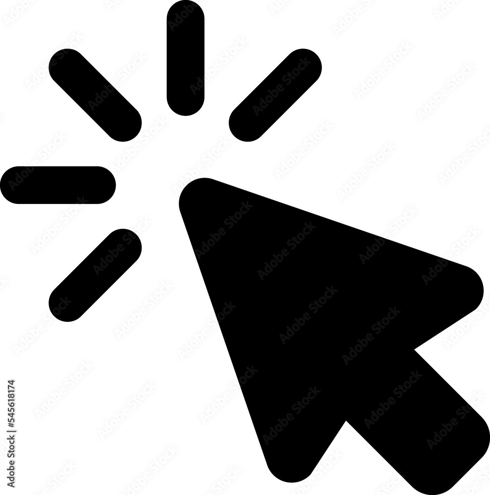 Cursor Click glyph Icon Cursor Click glyph Icon