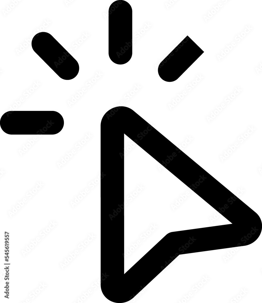 Cursor Click Linear Icon