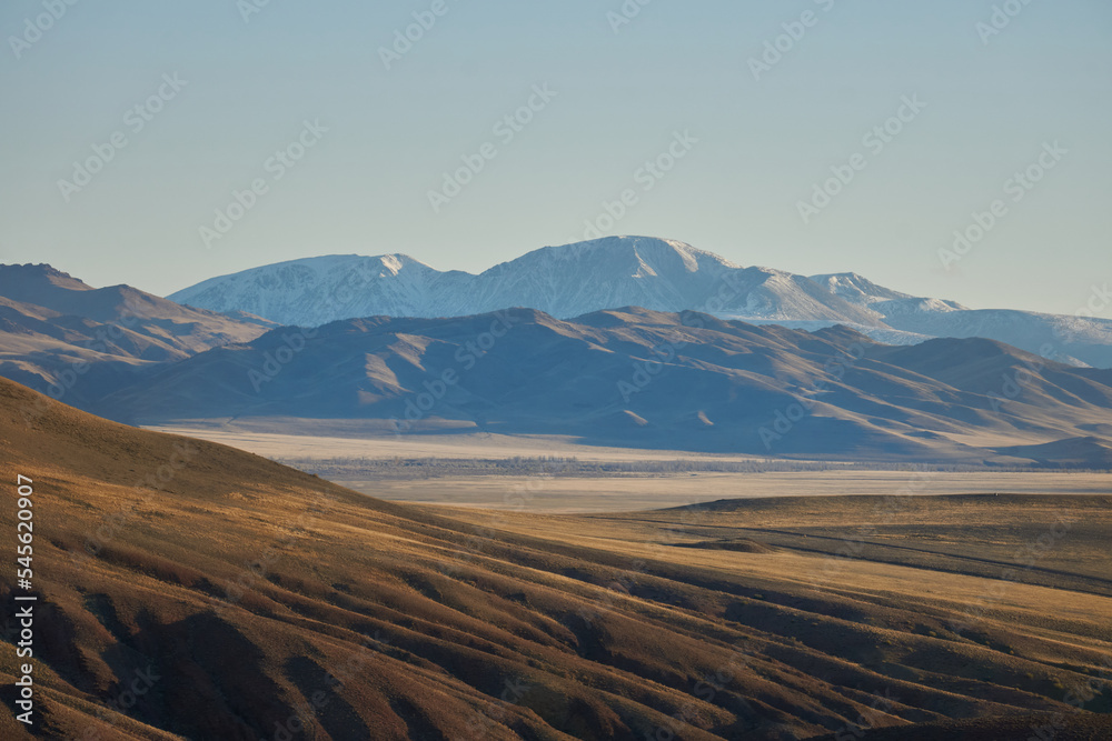 landscape with mountains. Altai region.
