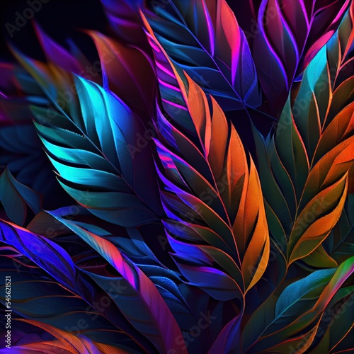 abstract background with feathers