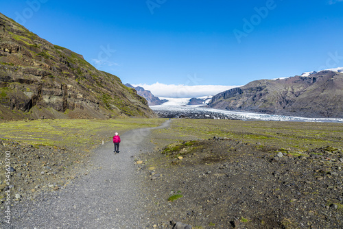 Tableau sur toile Vatnajokull is the largest and most voluminous ice cap glacier in Iceland