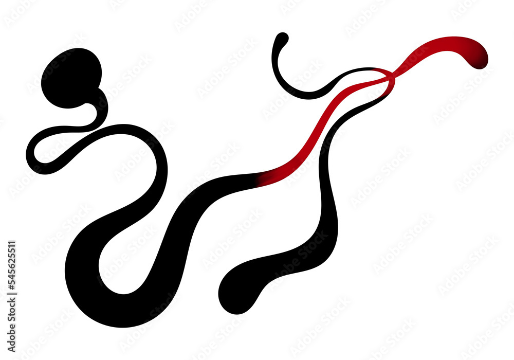 Fototapeta premium Coccidiosis in Chickens Illustrations, “Line Art Snake style” designs for product promotion, brochure, flyer, seminar poster, presentation ppt template. Concept poultry health images 