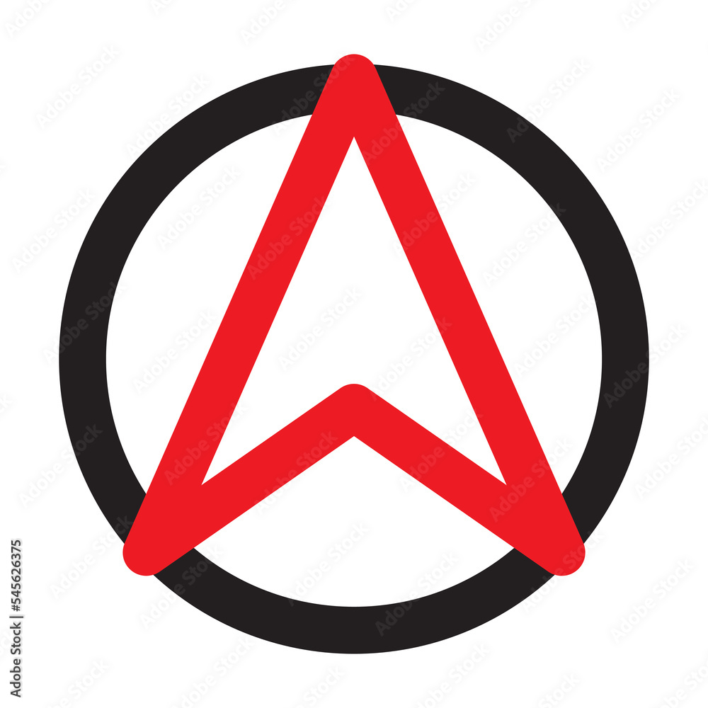 Fototapeta premium Location Arrow icon. Gps arrow - pointer, vector illustration.