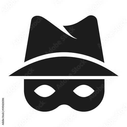 Anonymous icon. An incognito person Vector illustration.