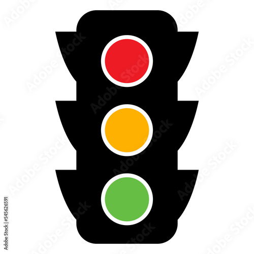 Traffic Light icon. Stoplight, semaphore vector illustration.