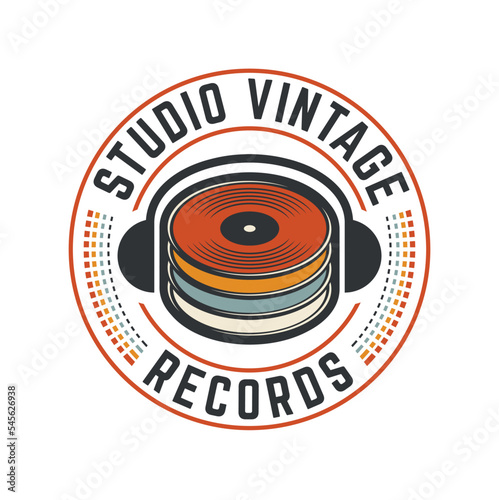 Studio Vintage Record Logo