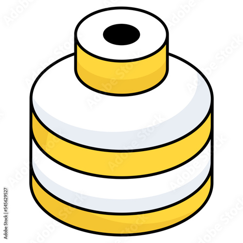 An icon design of ink bottle 
