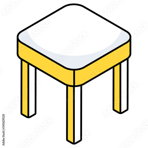 A unique design icon desk