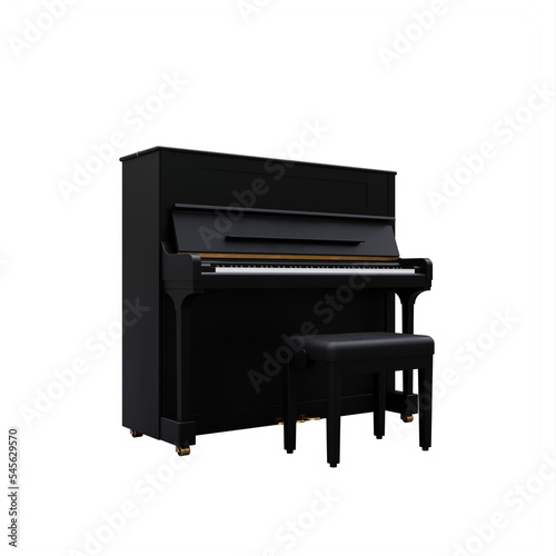 Piano isolated