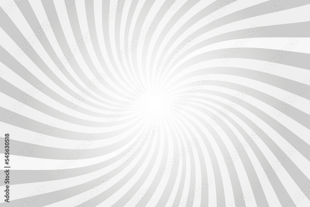 Sun rays background. White and gray radial swirl abstract comic pattern. Vector spiral explosion abstract lines backdrop Sun rays background. White and gray radial swirl abstract comic pattern. Vector spiral explosion abstract lines backdrop