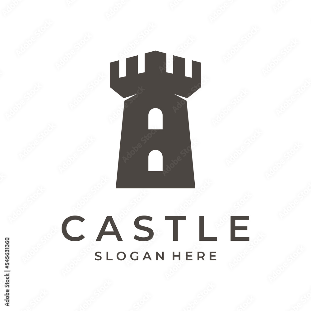 Antique castle logo template creative design, Historical ancient castle.Logos for businesses and museums. Antique castle logo template creative design, Historical ancient castle.Logos for businesses and museums.