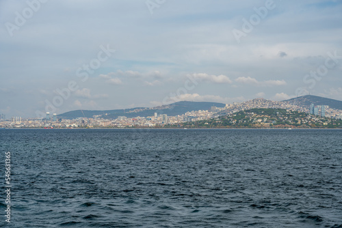 Istanbul, Turkey. 11 12 2022. View of the city and buildings of the Anatolian side of Istanbul from the sea. © DRBURHAN
