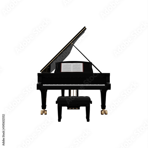Grand Piano with Bench