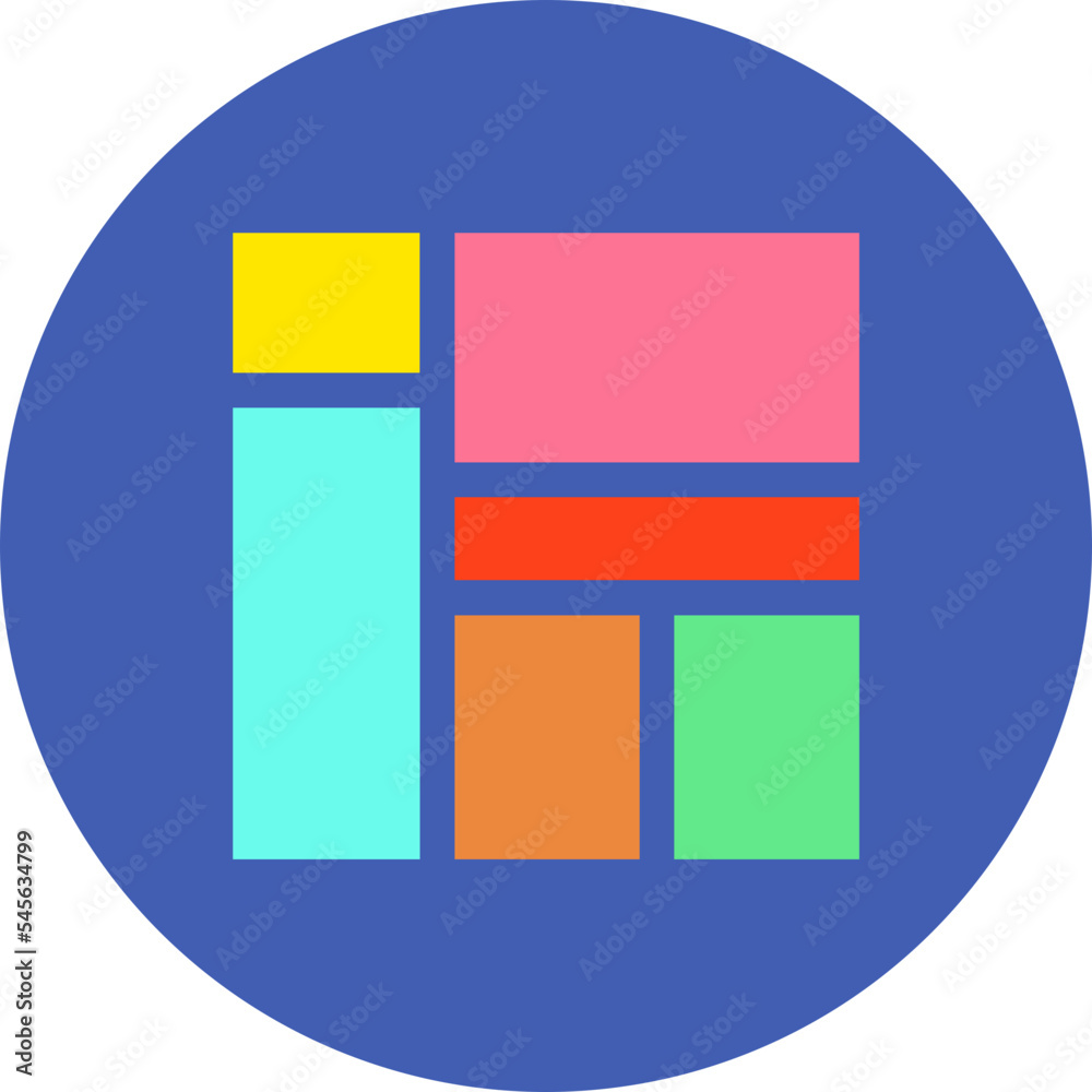 Dashboard Multicolor Circle Flat Icon Dashboard Multicolor Circle Flat Icon