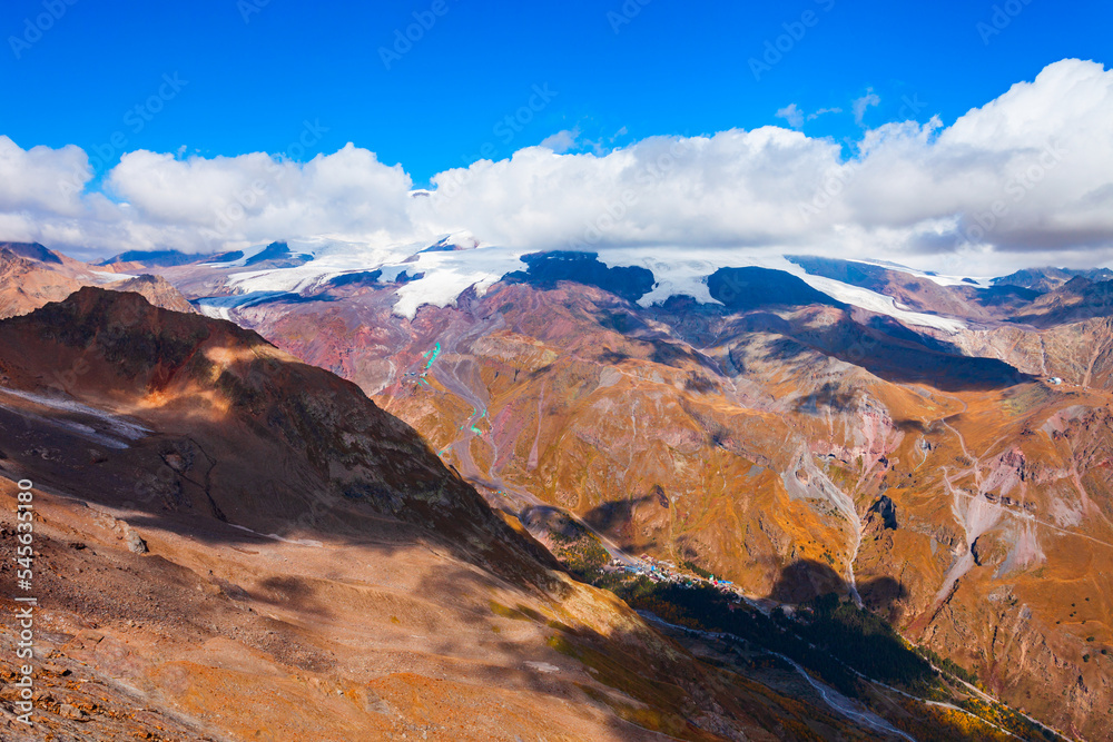 Naklejka premium Mountains in Mount Elbrus region, Russia