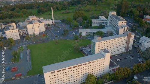 Aerial: Greenlane hospital, Auckland, New Zealand photo