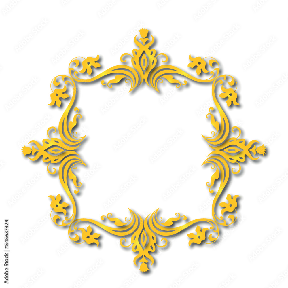 Frame, in the style of an ornament, Vector illustration eps 10, Art.	