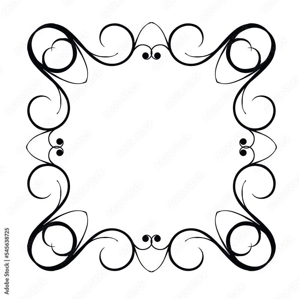 Frame, in the style of an ornament, Vector illustration eps 10, Art. Frame, in the style of an ornament, Vector illustration eps 10, Art.