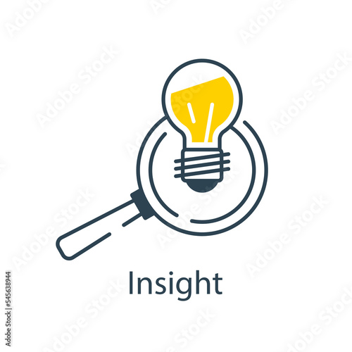 insight icon from security outline collection. Thin line insight icon isolated on white background