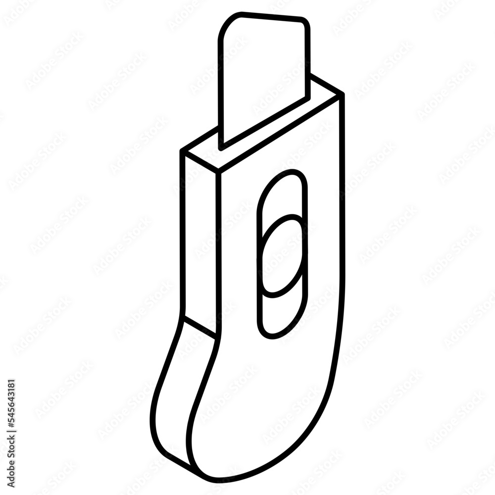 Trendy vector design of paper cutter Trendy vector design of paper cutter